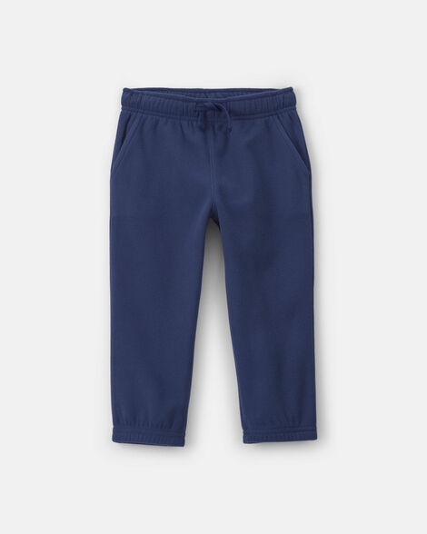 toddler boy fleece pants - navy blue