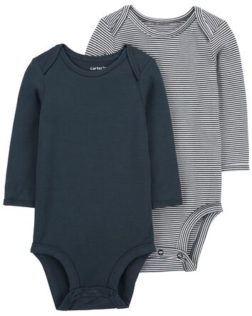 Baby 2-Pack PurelySoft Long-Sleeve Bodysuits