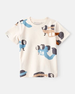 Baby Boy Baseball Print Short-Sleeve Tee - Red