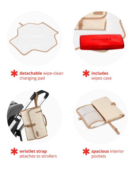  Product image 3 of Pronto Signature Changing Station - Beige Swirl Dot