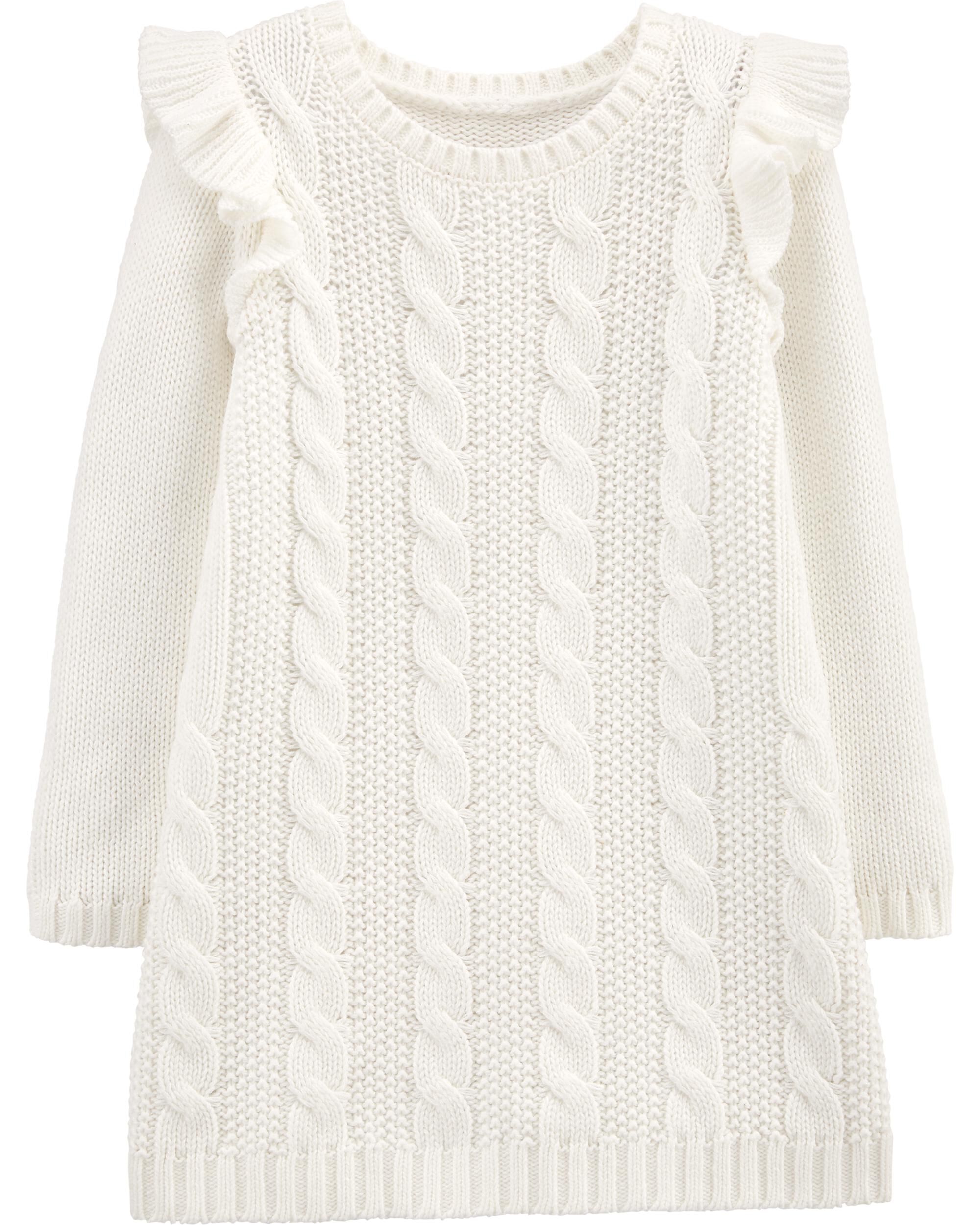 Baby cable knit sweater dress Clearance