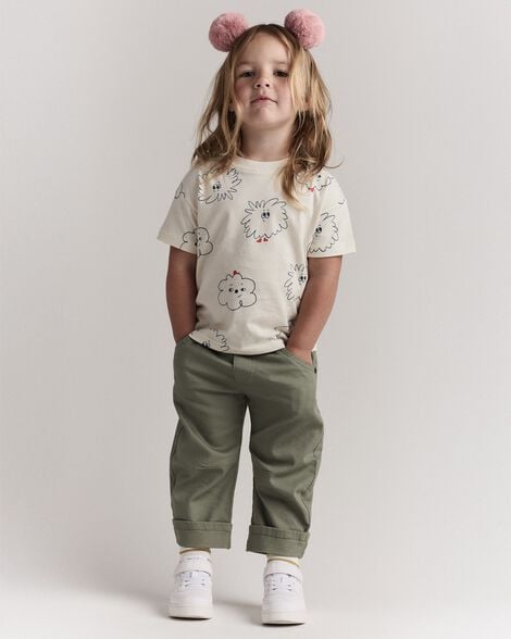 Toddler Girl Bailey Barrel Pant - Olive