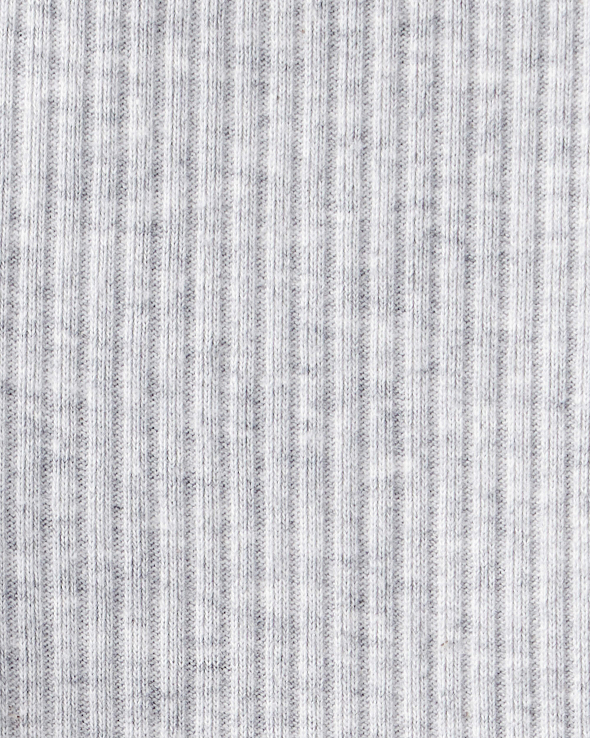 Baby Girl Knit Pull-On Pants - Grey