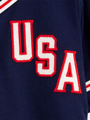 Navy - Kid USA Varsity Button-Down Shirt, Selected