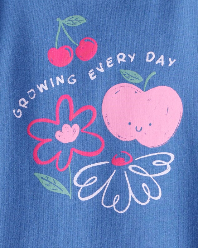 Product image 2 of Toddler Girl Growing Every Day Long-Sleeve Graphic Tee - Blue