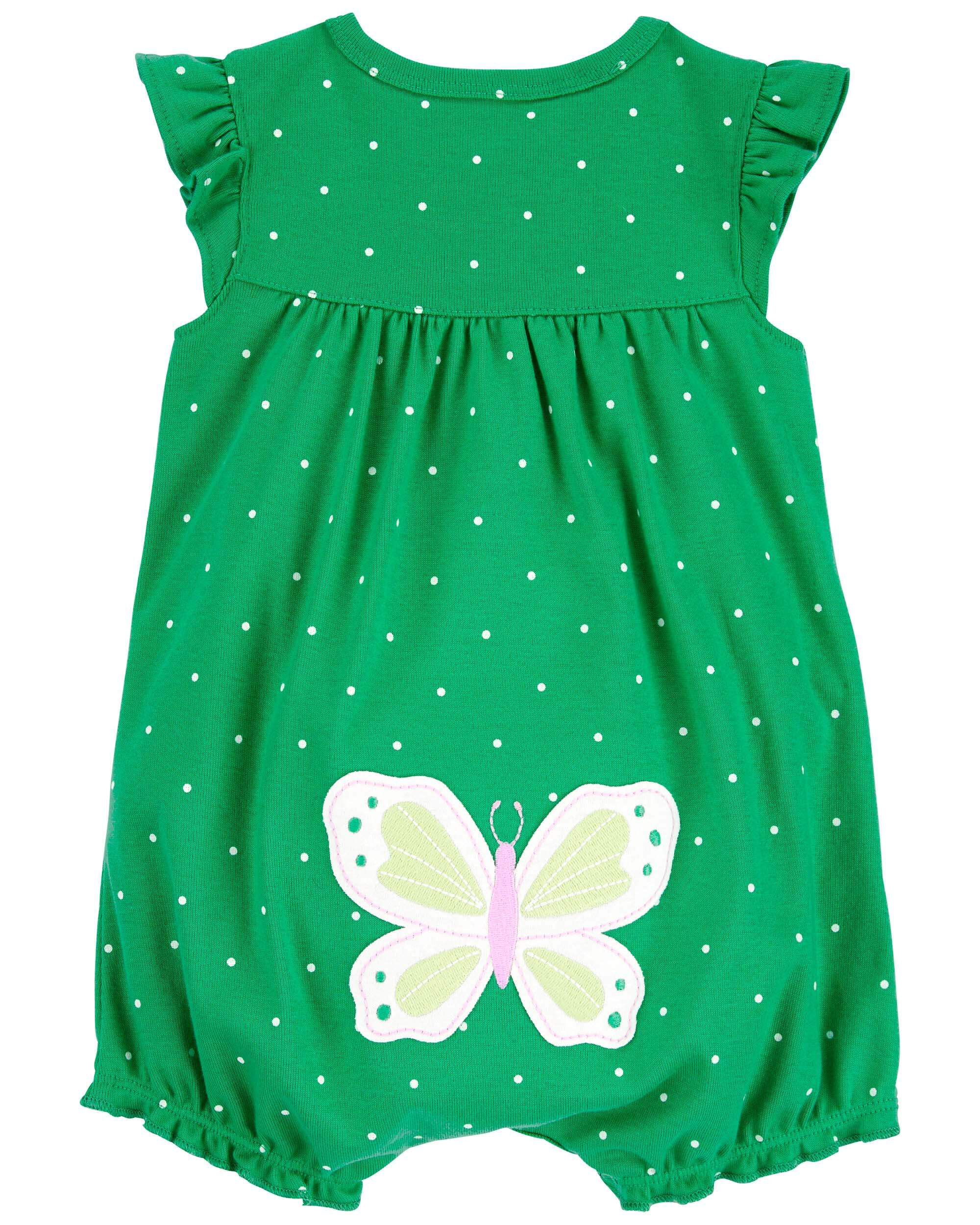 Baby Polka Dot Butterfly Snap Up Romper Carter s Carter s