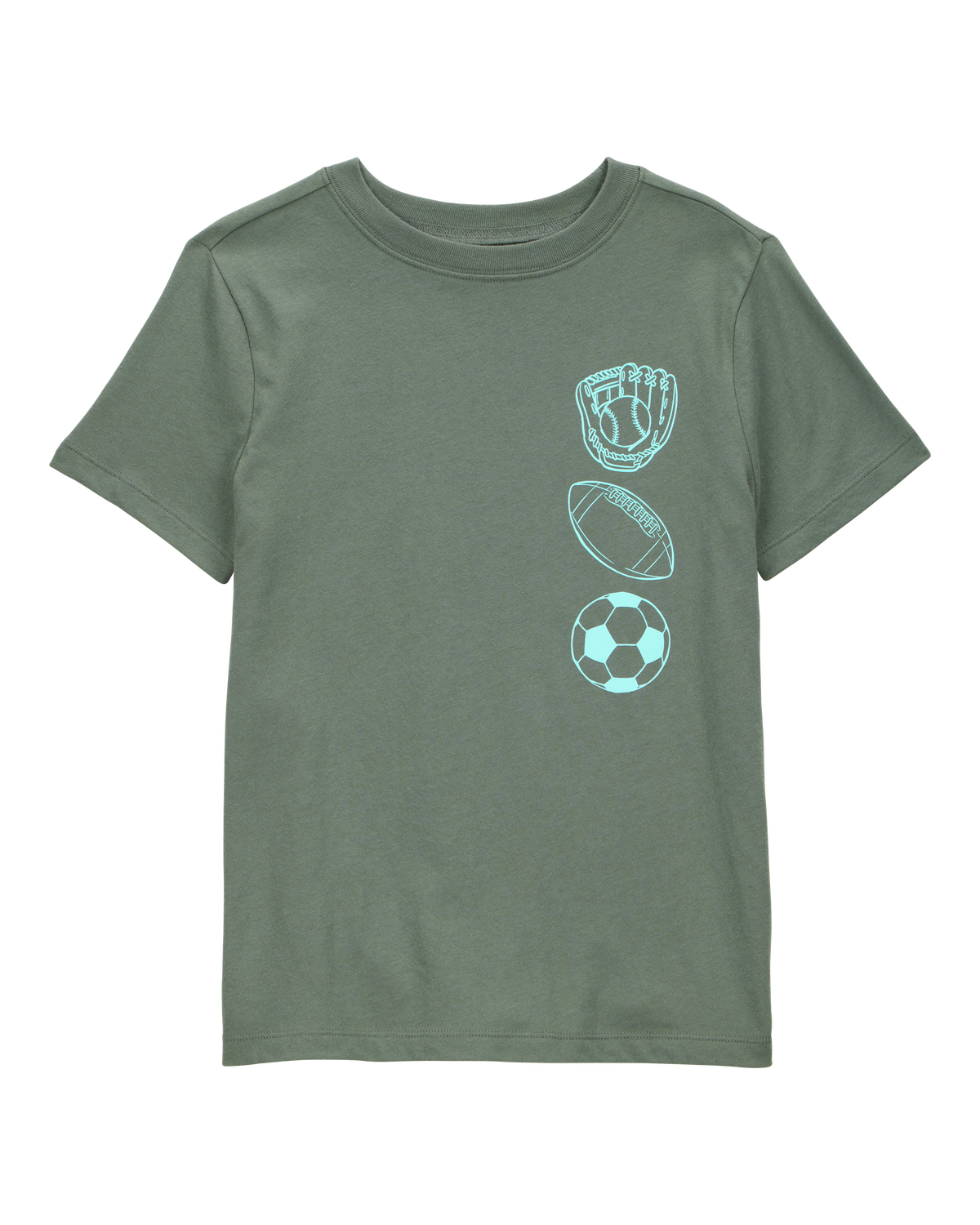 【中古】 Tee Graphic MVP Sports Kid - Carter's | Carter's - Olive トップス