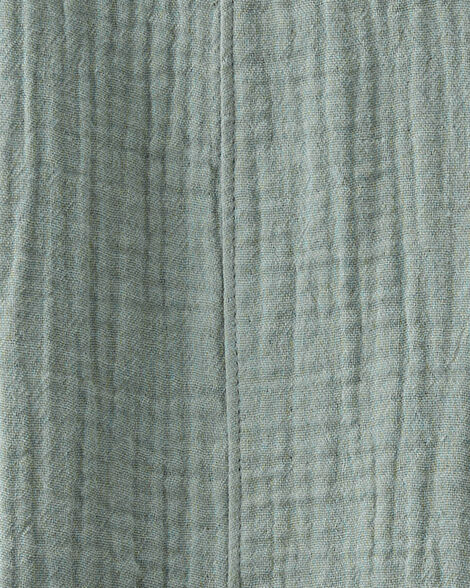 Product image 4 of Toddler Organic Cotton Gauze Shortalls in Green