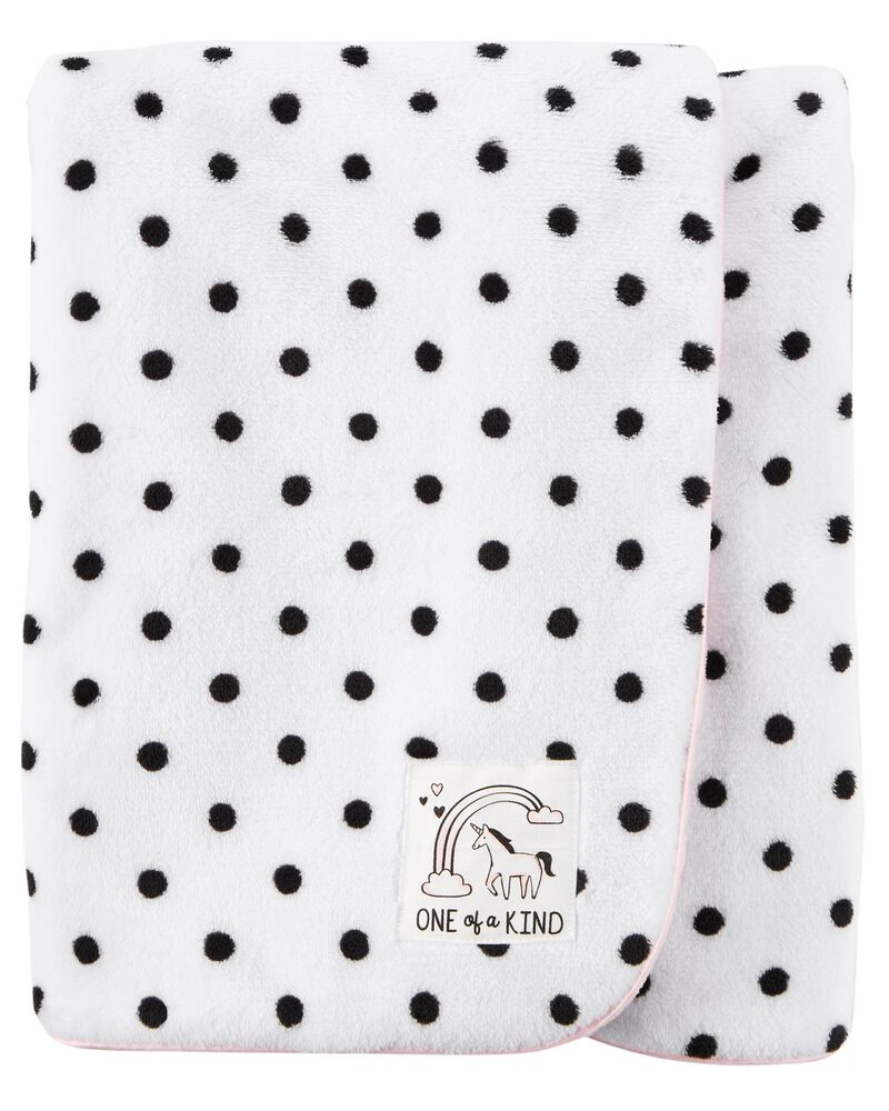Polka Dot Plush Blanket Carterscom Polka Dot Plush Blanket Carterscom