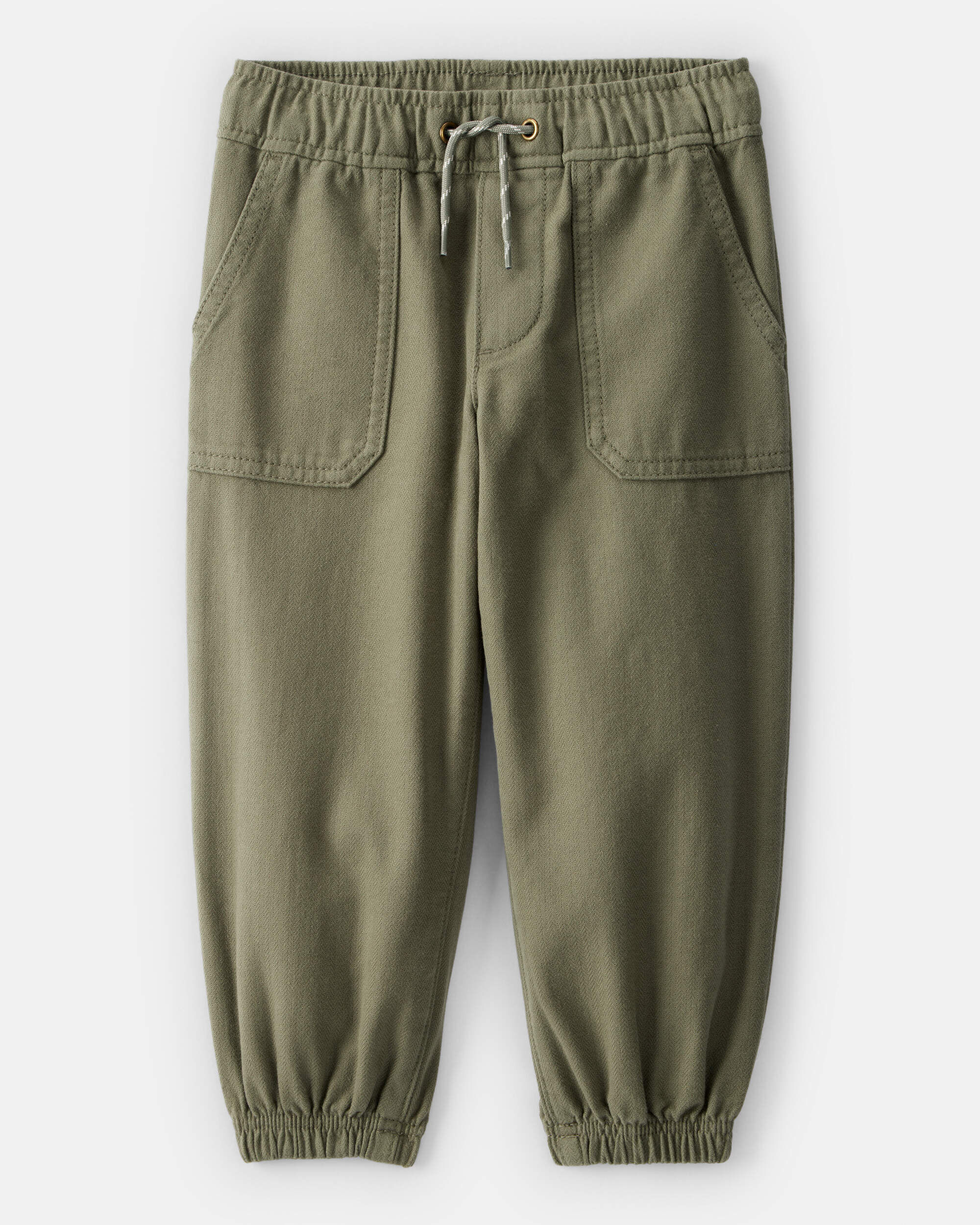 Toddler Boy Cotton Pull-On Fashion Pants - Green - Carter's