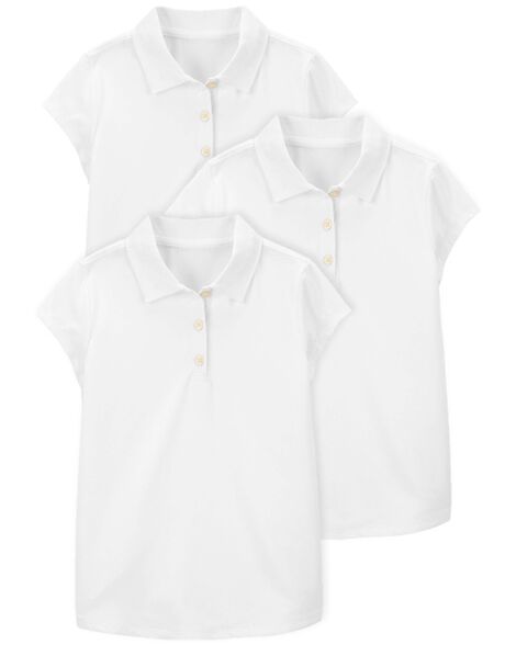  Product image 1 of Kid 3-Pack Uniform Polos in Active Mesh
