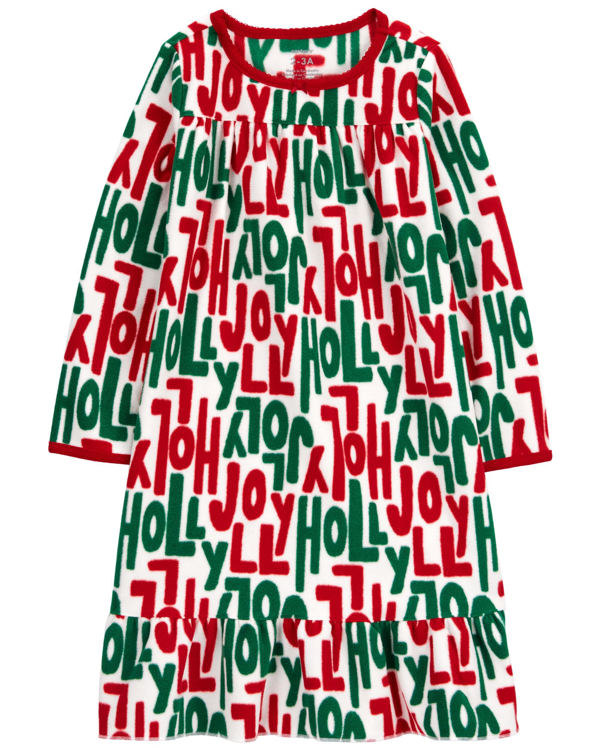 Holly Jolly Fleece Nightgown