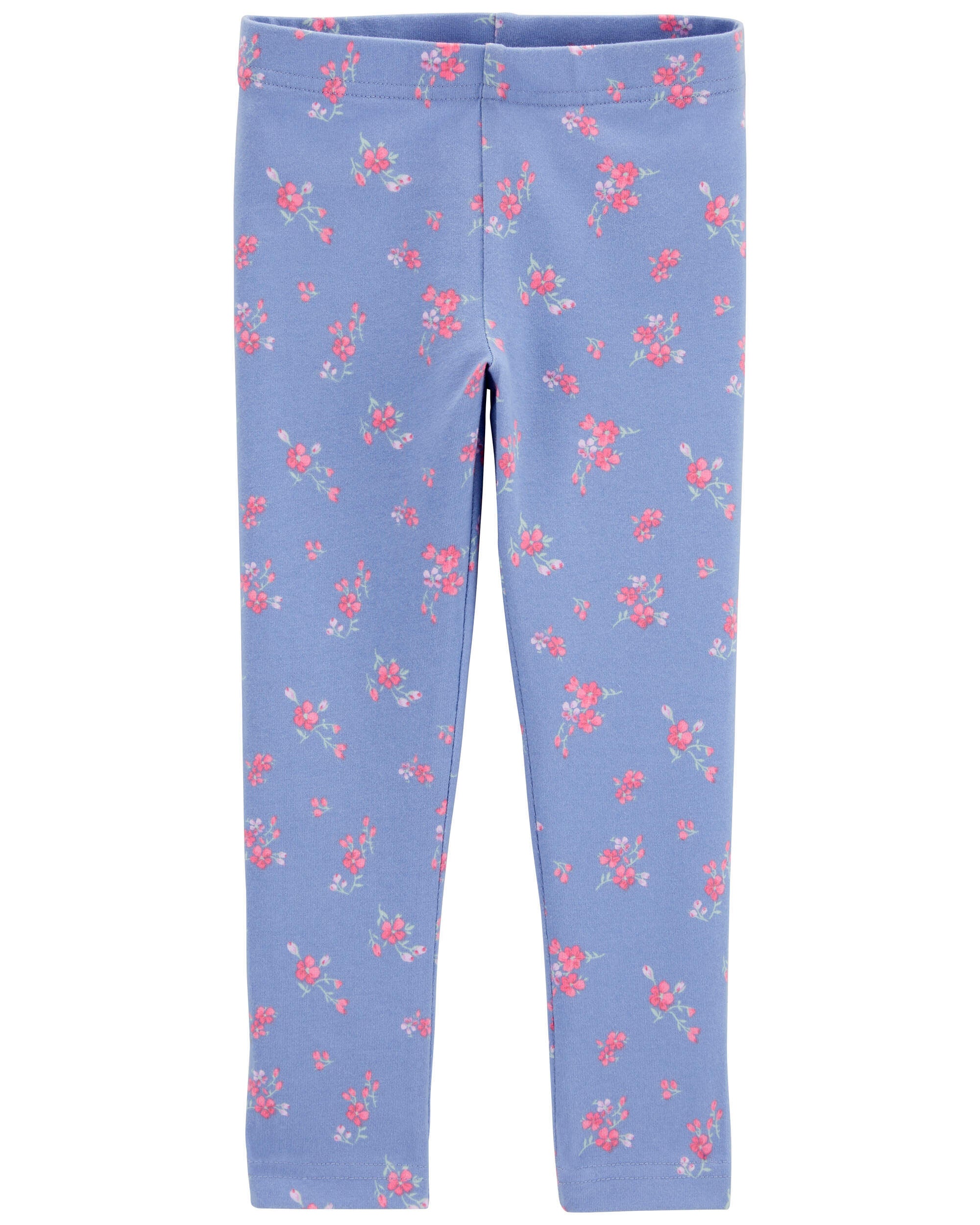 Oshkosh B gosh Toddler Girls Floral print Stretch Leggings Blue 3T Blue