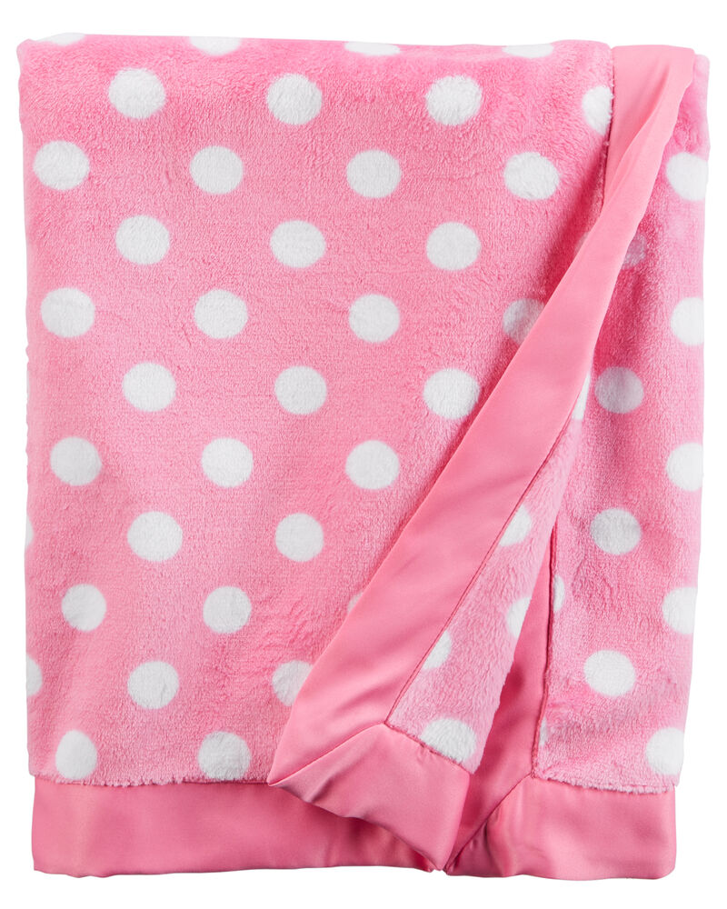 Polka Dot Plush Blanket Carterscom Polka Dot Plush Blanket Carterscom