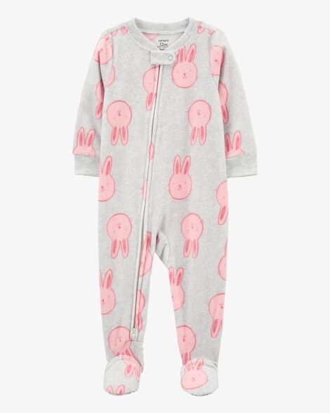 Product image 1 of Toddler 1-Piece Animals Fleece Footie Pajamas