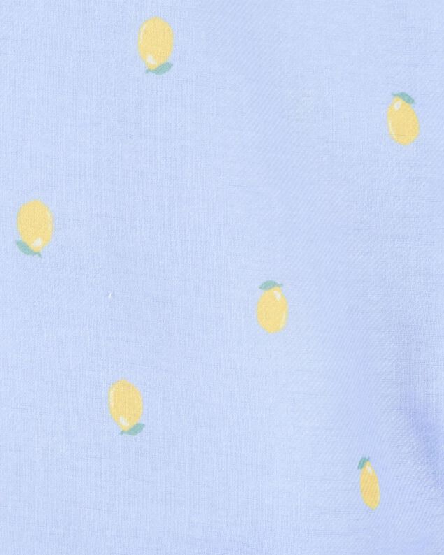 Product image 2 of Kid Lemon Print Loose Fit 2-Piece Pajamas - Blue