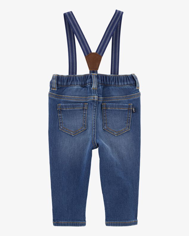 Product image 2 of Baby Knit Denim Suspender Pants