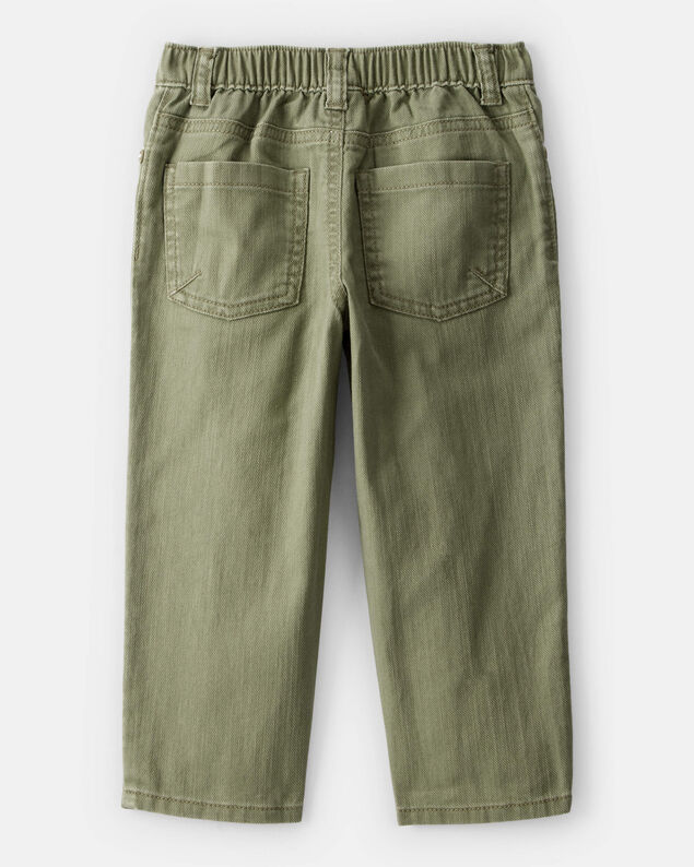 Product image 2 of Toddler Boy 100% Cotton Pull-On Fashion Pants - Green