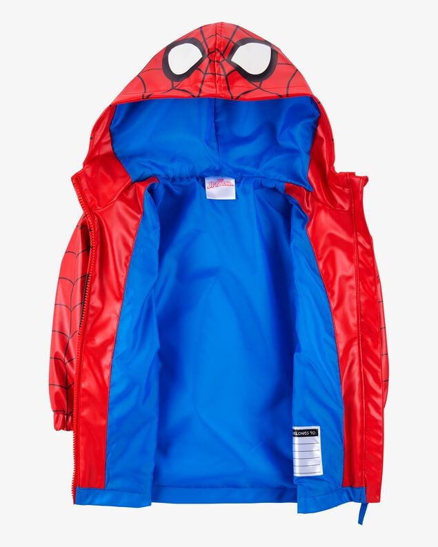 Product image 2 of Toddler Spider-Man Rain Jacket - Red