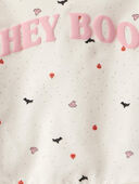 Multi - Toddler 2-Piece Hey Boo Halloween Outfit Set - Cream, Selected