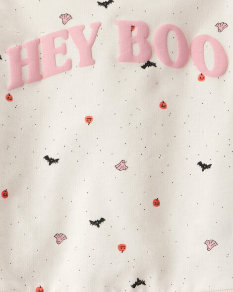 Product image 3 of Toddler 2-Piece Hey Boo Halloween Outfit Set - Cream
