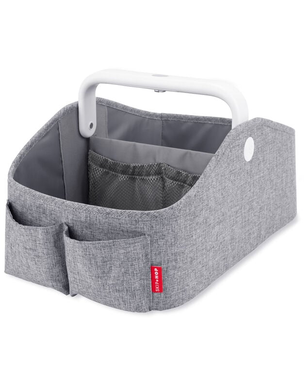 Product image 1 of Nursery Style Light-Up Diaper Caddy - Heather Grey