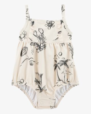 Product image 1 of Baby 1-Piece Beach Print Swimsuit