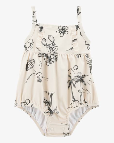  Product image 1 of Baby 1-Piece Beach Print Swimsuit