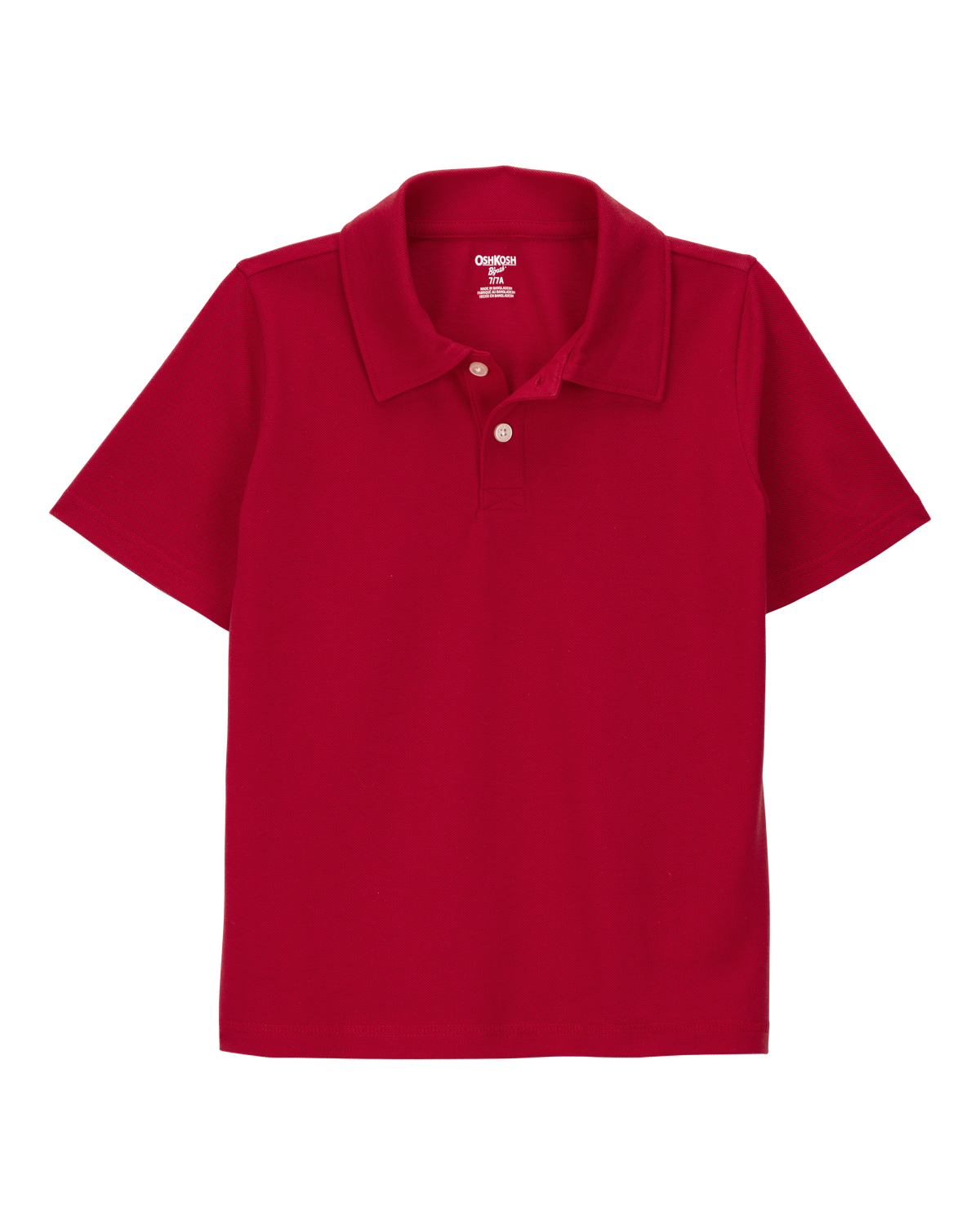 Kid Pique Uniform Polo Shirt - Red - OshKosh B'gosh | Carter's