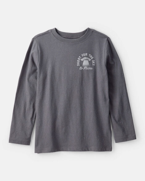  Product image 1 of Boys Shoot For The Sky Long-Sleeve Graphic Tee - Grey