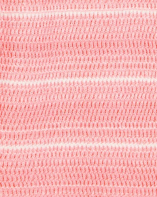 Product image 2 of Kid Striped Sweater Knit Romper - Orange