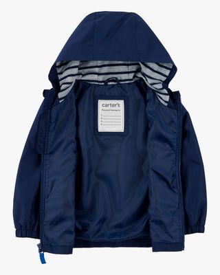 Product image 2 of Baby Solid Windbreaker Jacket - Navy