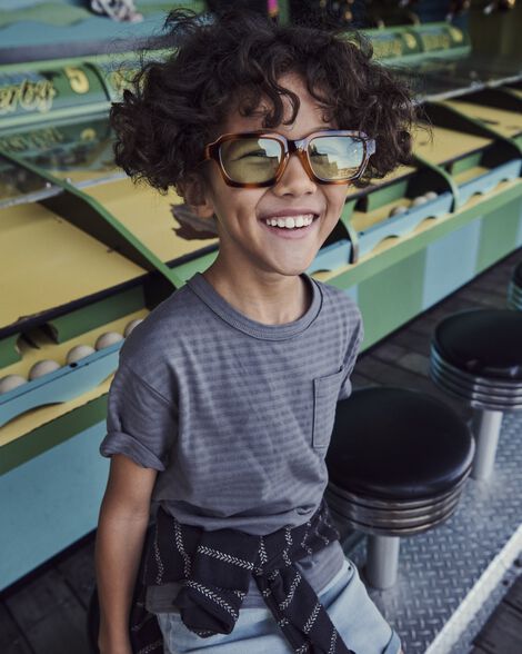  Product image 3 of Kid Short-Sleeve  Pocket Tee - Dark Grey