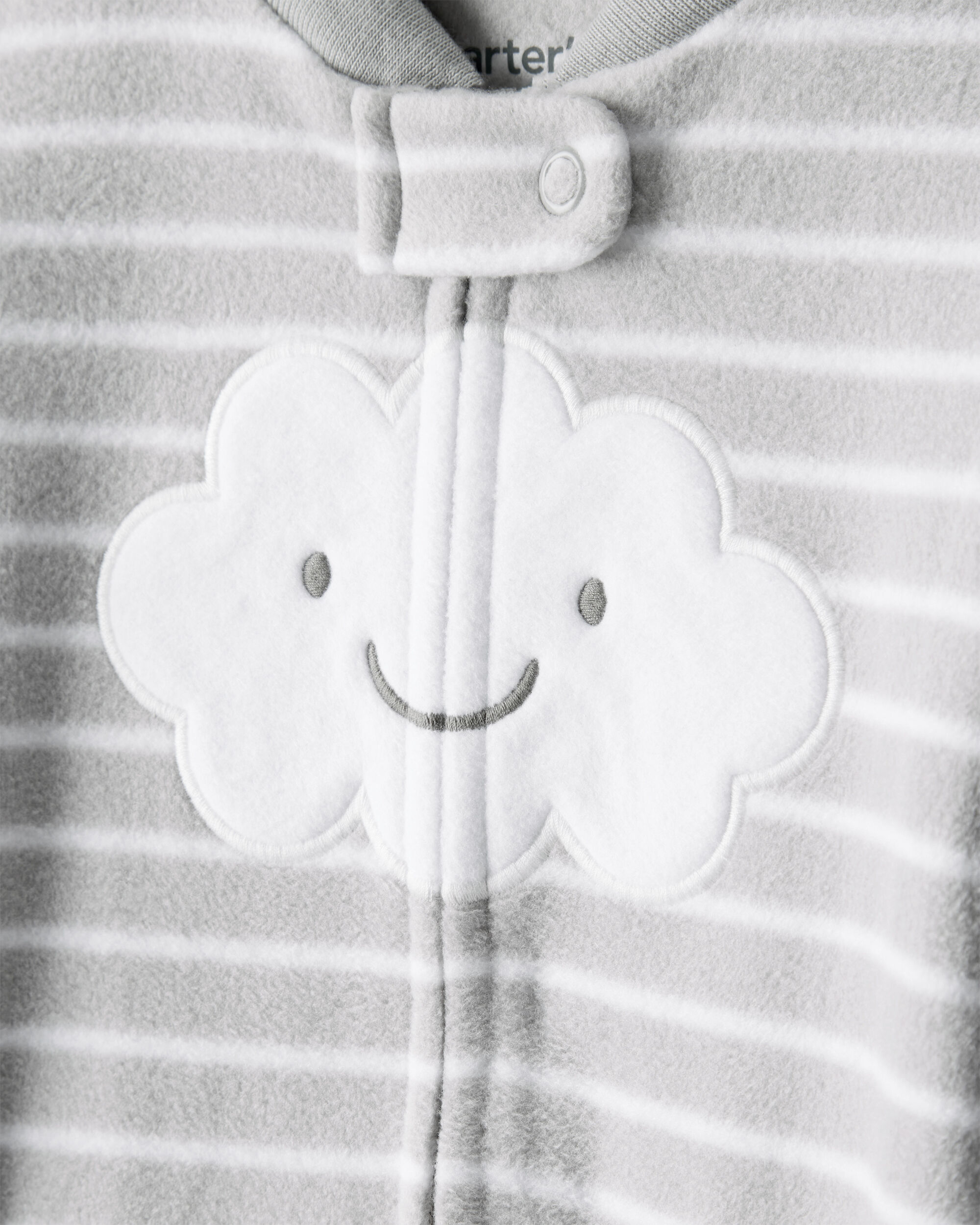 トップス Babylove118 Baby Cloud Print Loose Fit Sleep & Play Pajamas - Grey