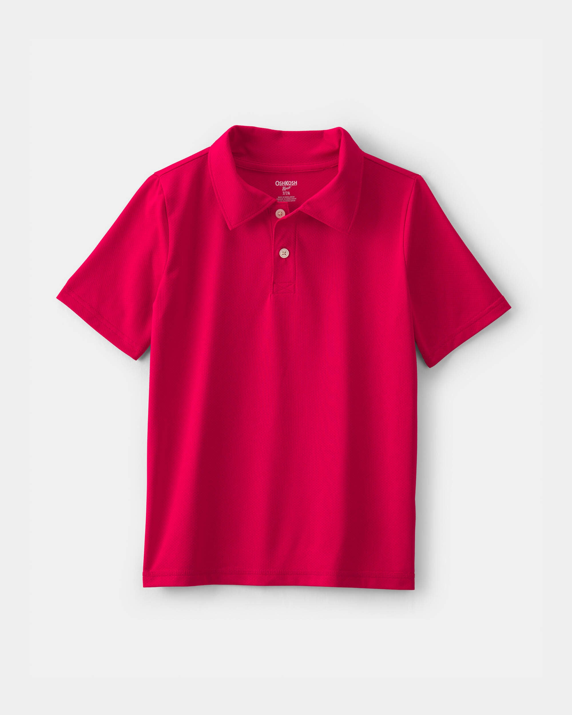OshKosh Bgosh Boys Uniform Active Polo Shirt 10 Red 14$