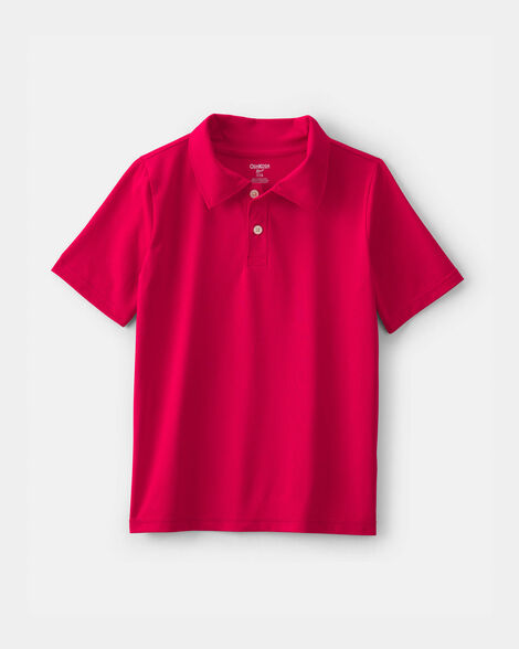 Boys Uniform Active Polo Shirt - Red