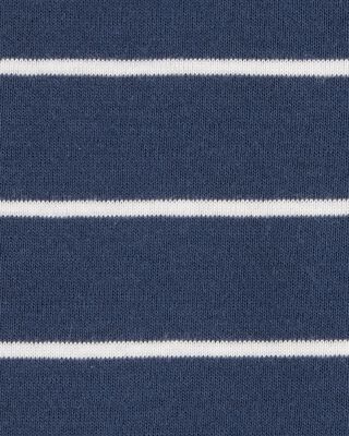 Product image 2 of Toddler Striped Snug Fit Cotton 1-Piece Pajamas - Navy