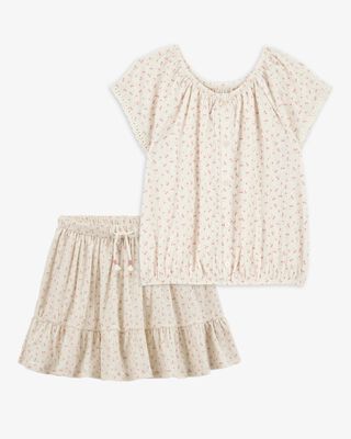 Product image 1 of Kid 2-Piece Cherries Fashion Top & Crinkle Skirt Set