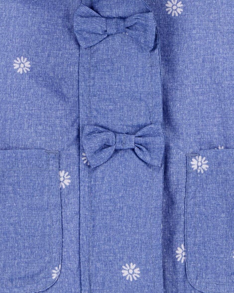  Product image 3 of Baby Daisy-Print Chambray Jacket - Blue