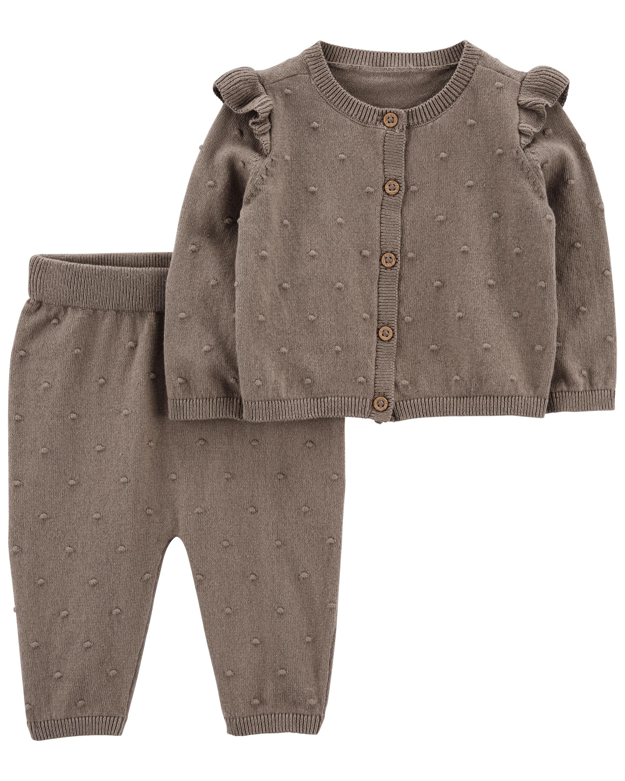 Baby 2 Piece Button Front Cardigan Sweater Set Carter s Carter s