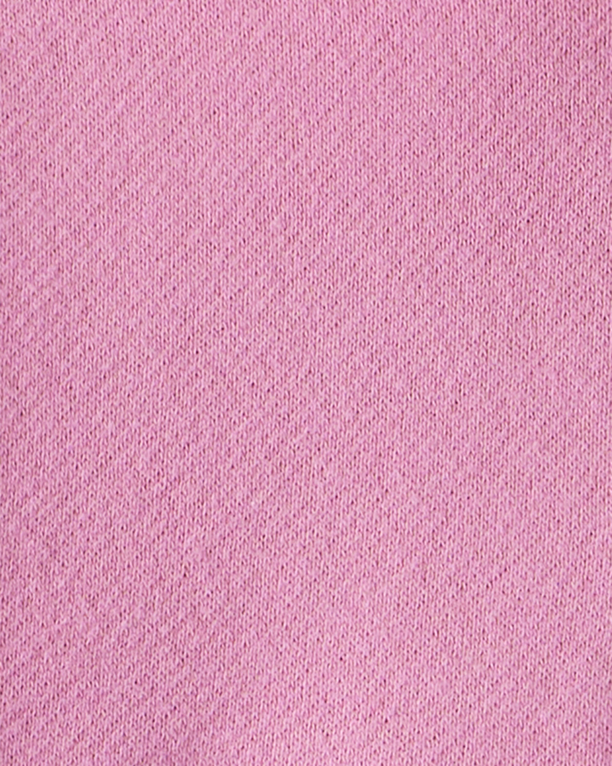 Baby Girl DayDream Fleece Long-Sleeve Quarter-Zip Pullover Sweatshirt - Pink