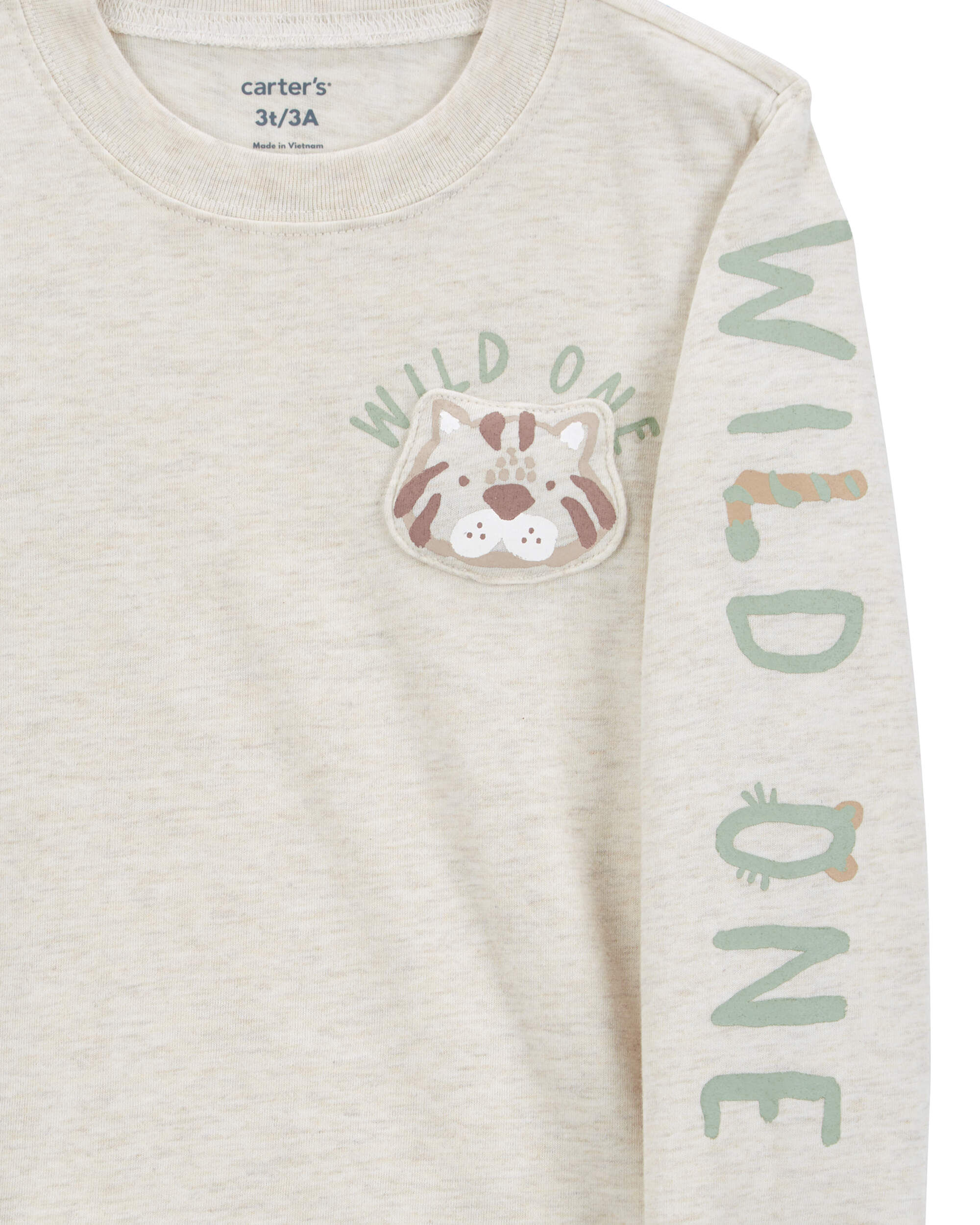 Baby Wild One Long-Sleeve Graphic Tee - Cream - Carter's