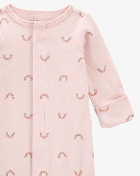 Product image 3 of Baby Preemie Rainbow Cotton Sleeper Gown