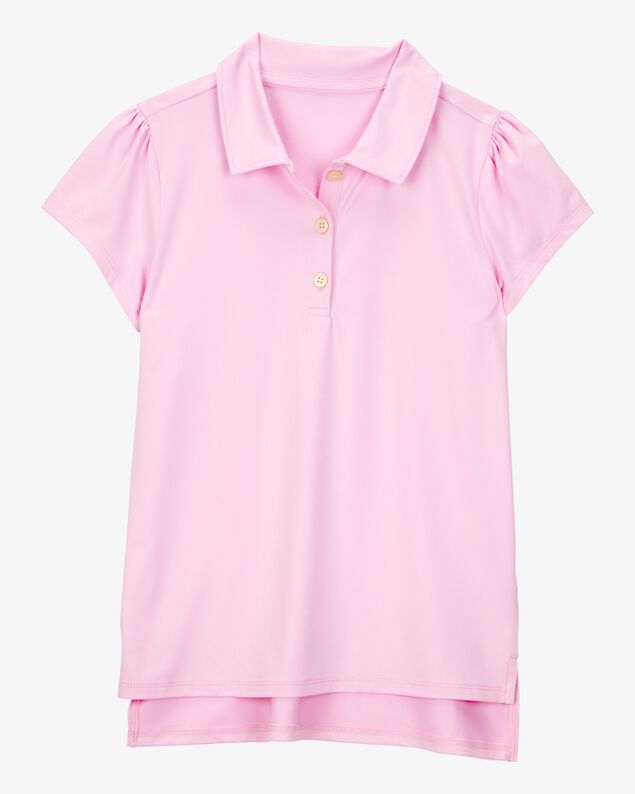 Product image 2 of Kid 2-Pack Active Uniform Polo Shirts in Moisture Wicking BeCool™ Fabric - Pink