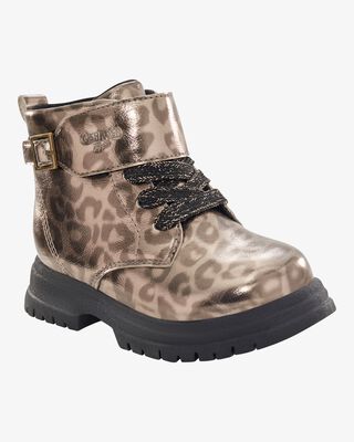 Product image 1 of Toddler Cheetah Print Lace-Up Boots 