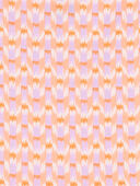 Orange - Kid Ikat Print Cotton Romper, Selected