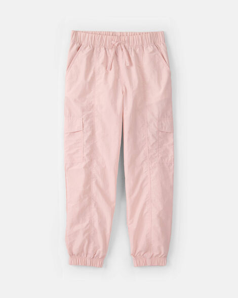 girls cargo joggers - pink