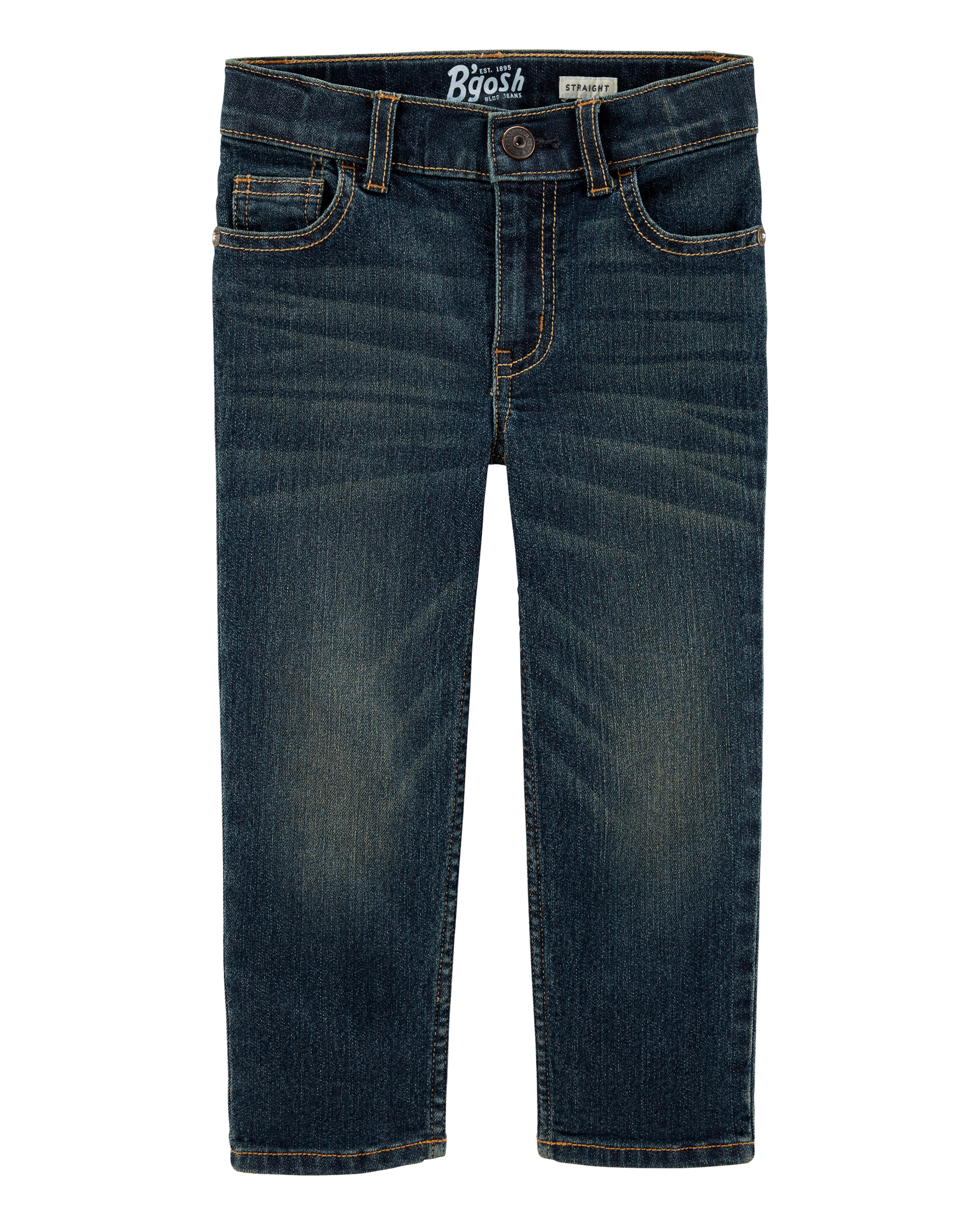 Toddler Faded Dark Wash Straight-Leg Jeans