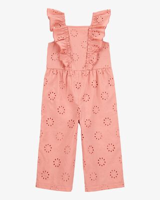 Product image 1 of Toddler Eyelet Flutter Jumpsuit - Pink