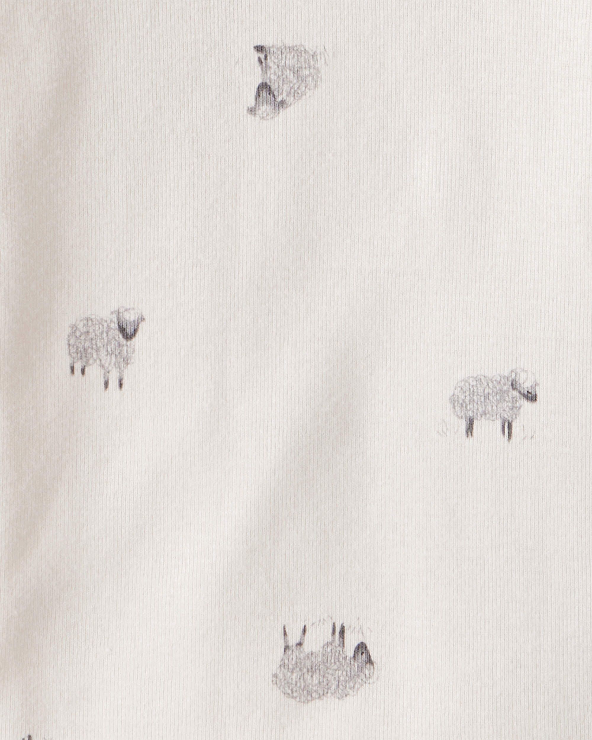 Baby Boy 4-Pack Sheep Print Long-Sleeve Multipack Bodysuits